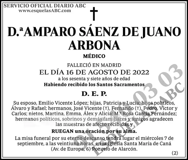 Amparo Sáenz de Juano Arbona