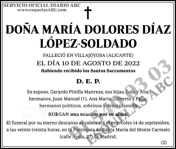 María Dolores Díaz López-Soldado
