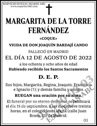 Margarita de la Torre Fernández