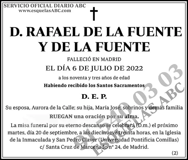 Rafael de la Fuente y de la Fuente