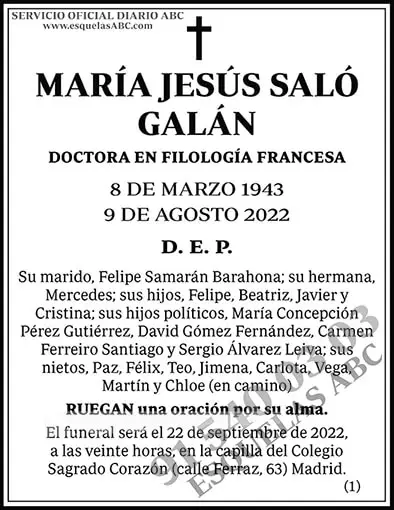 María Jesús Saló Galán