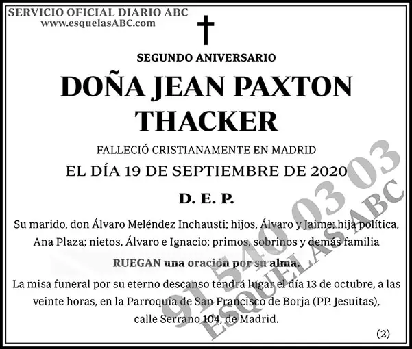 Jean Paxton Thacker