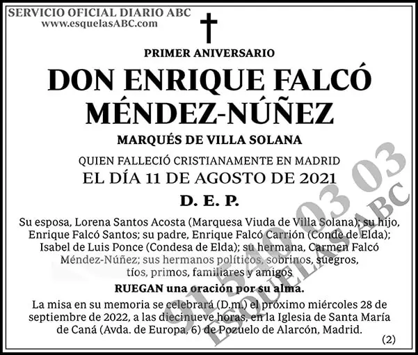 Enrique Falcó Méndez-Núñez