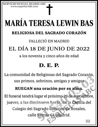 María Teresa Lewin Bas