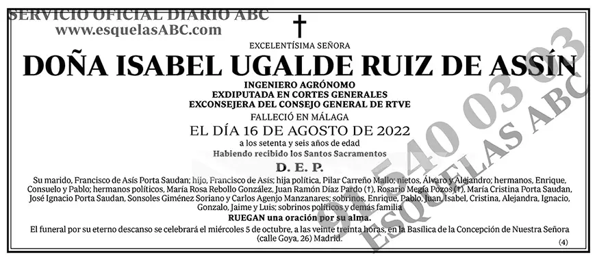Isabel Ugalde Ruiz de Assín