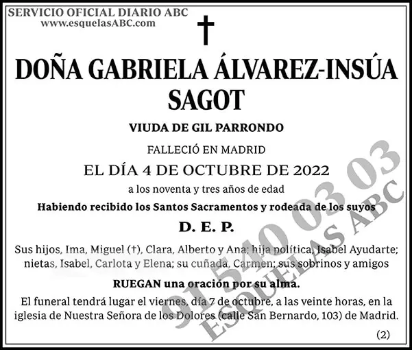 Gabriela Álvarez-Insúa Sagot