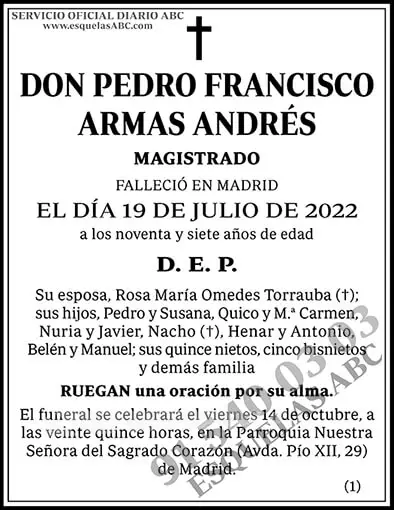 Pedro Francisco Armas Andrés