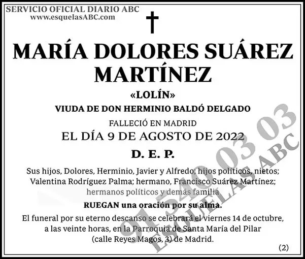 María Dolores Suárez Martínez