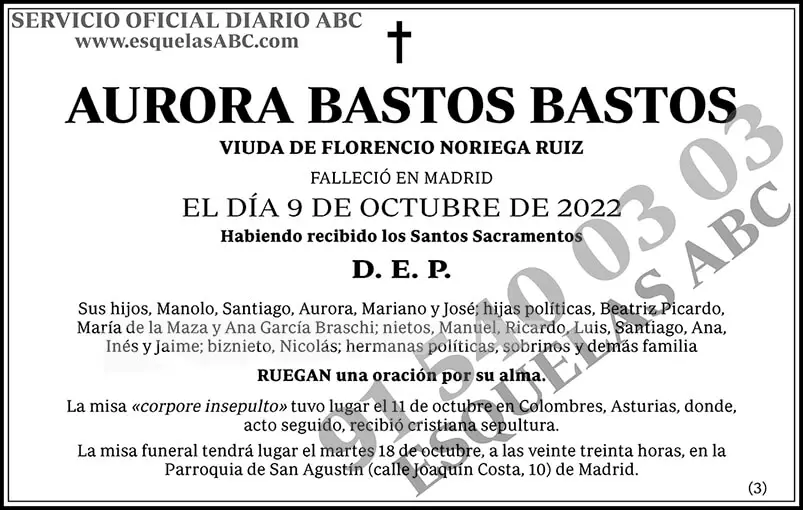 Aurora Bastos Bastos
