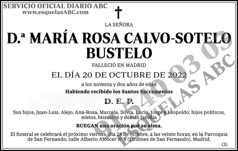 María Rosa Calvo-Sotelo Bustelo