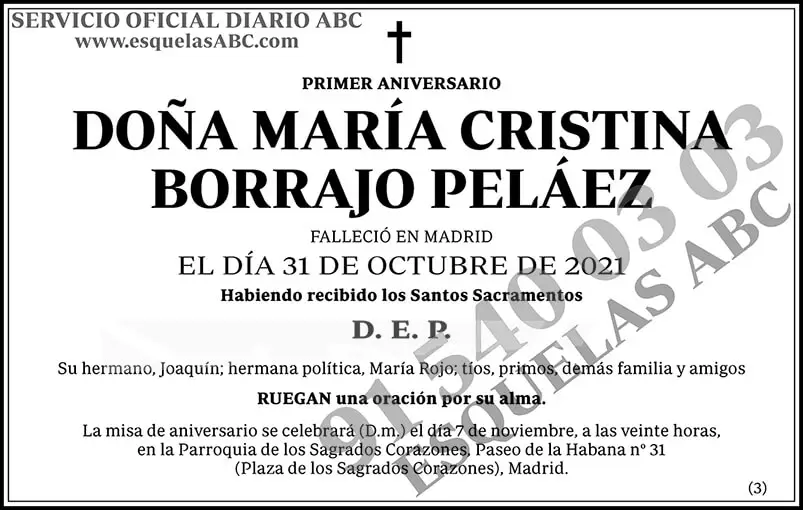 María Cristina Borrajo Peláez