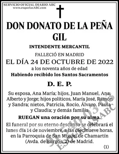 Donato de la Peña Gil