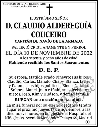 Claudio Aldereguía Couceiro