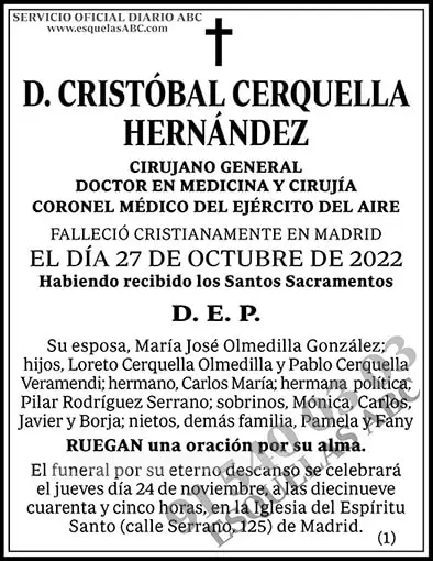 Cristóbal Cerquella Hernández