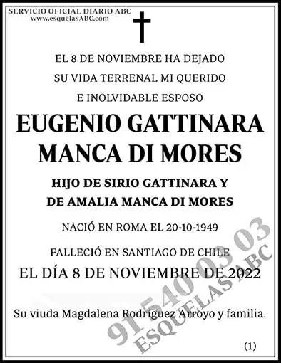 Eugenio Gattinara Manca Di Mores