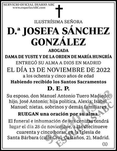 Josefa Sánchez González