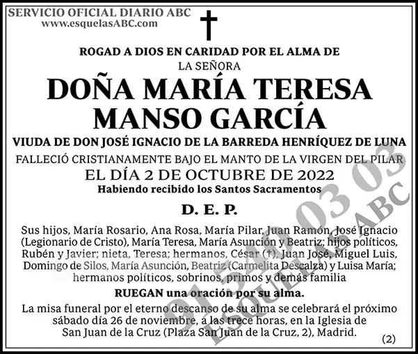 María Teresa Manso García