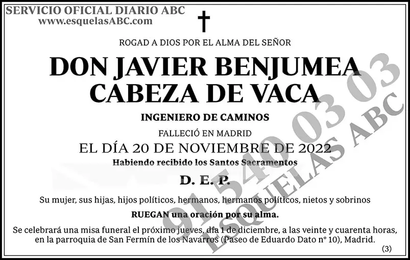 Javier Benjumea Cabeza de Vaca