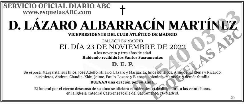 Lázaro Albarracín Martínez