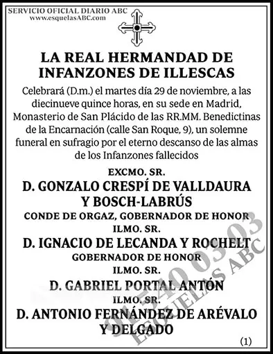 La Real Hermandad de Infanzones de Illescas