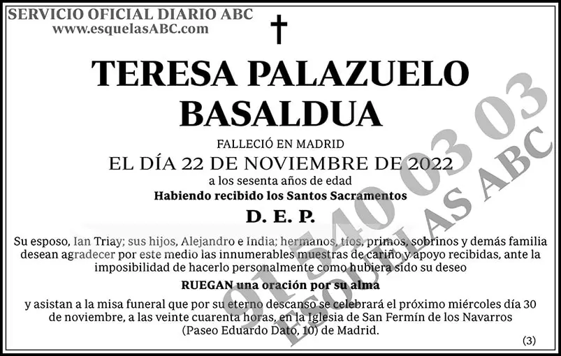 Teresa Palazuelo Basaldua