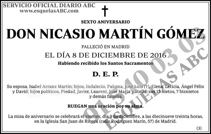 Nicasio Martín Gómez
