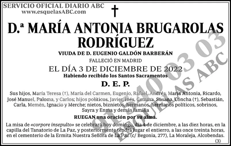 María Antonia Brugarolas Rodríguez