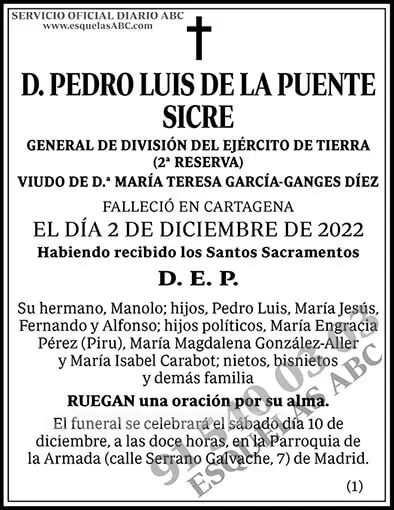 Pedro Luis de la Puente Sicre