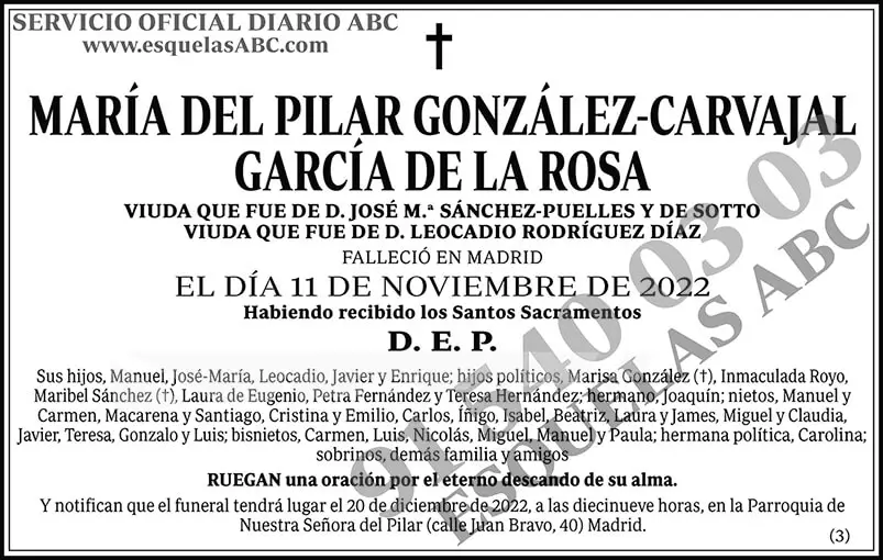 María del Pilar González-Carvajal García de la Rosa
