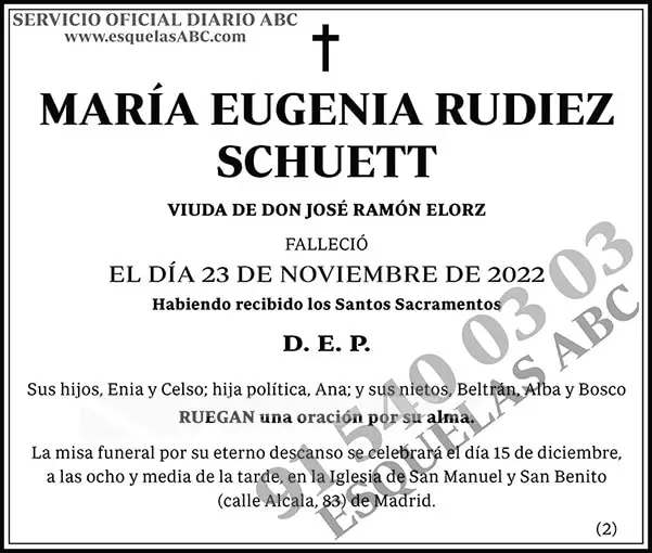 María Eugenia Rudiez Schuett