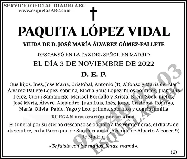 Paquita López Vidal