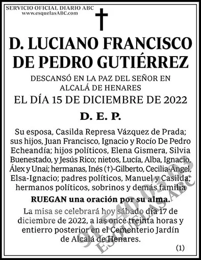 Luciano Francisco de Pedro Gutiérrez