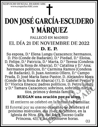 José García-Escudero y Márquez
