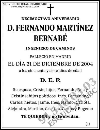Fernando Martínez Bernabé