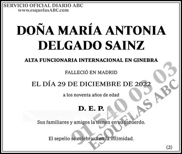 María Antonia Delgado Sainz