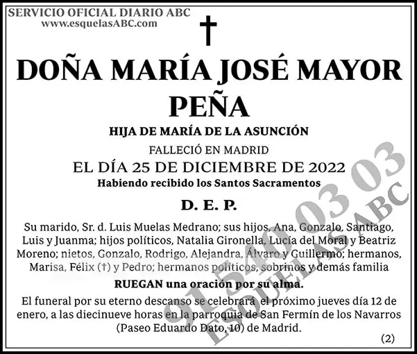 María José Mayor Peña