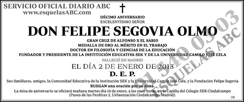 Felipe Segovia Olmo