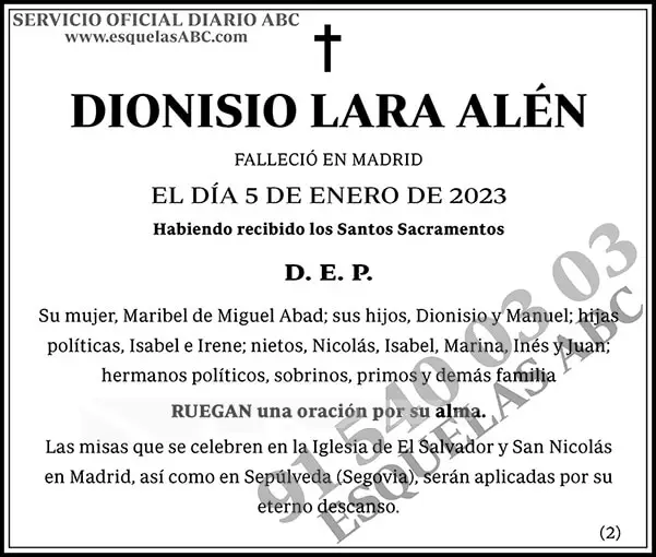 Dionisio Lara Alén