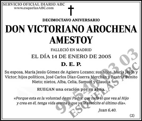 Victoriano Arochena Amestoy