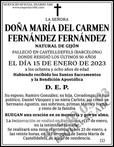 María del Carmen Fernández Fernández