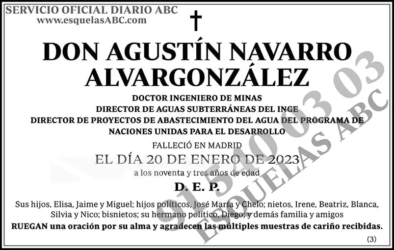 Agustín Navarro Alvargonzález
