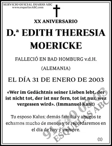 Edith Theresia Moericke