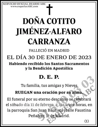 Cotito Jiménez-Alfaro Carranza