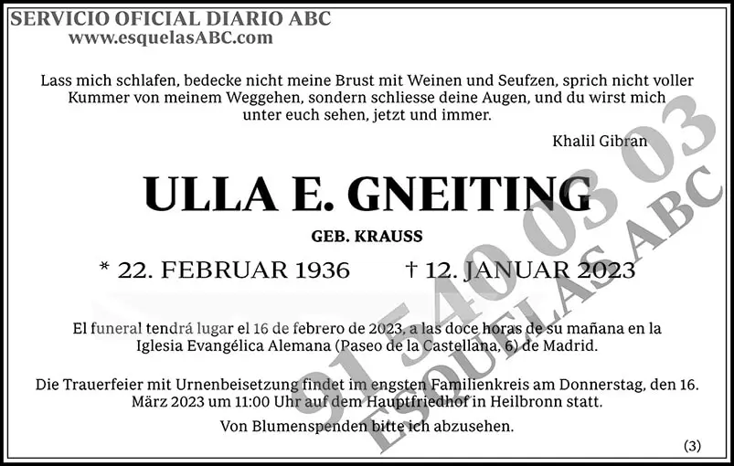 Ulla E. Gneiting