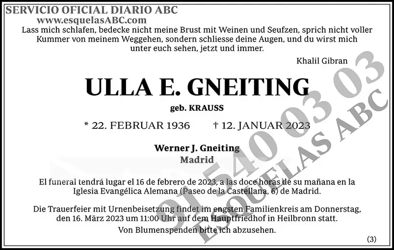Ulla E. Gneiting