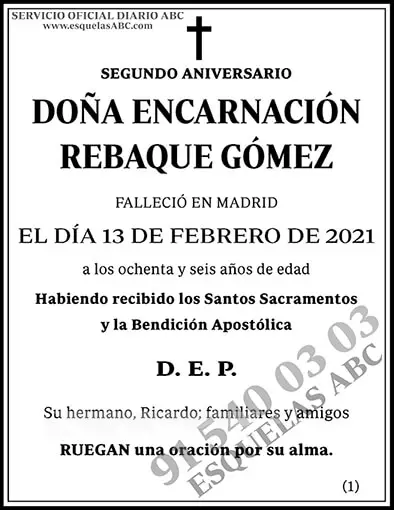 Encarnación Rebaque Gómez