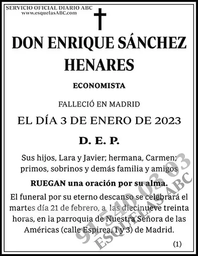 Enrique Sánchez Henares