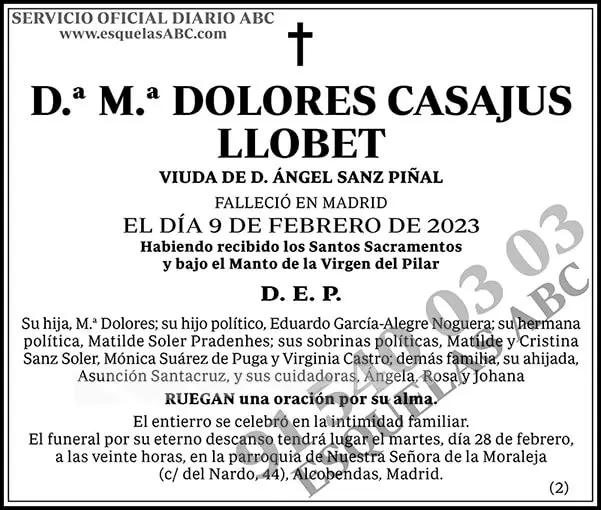M.ª Dolores Casajus Llobet