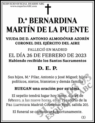 Bernardina Martín de la Puente