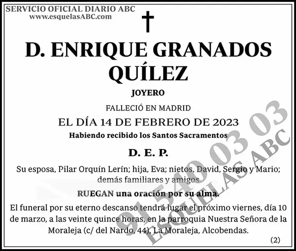 Enrique Granados Quílez